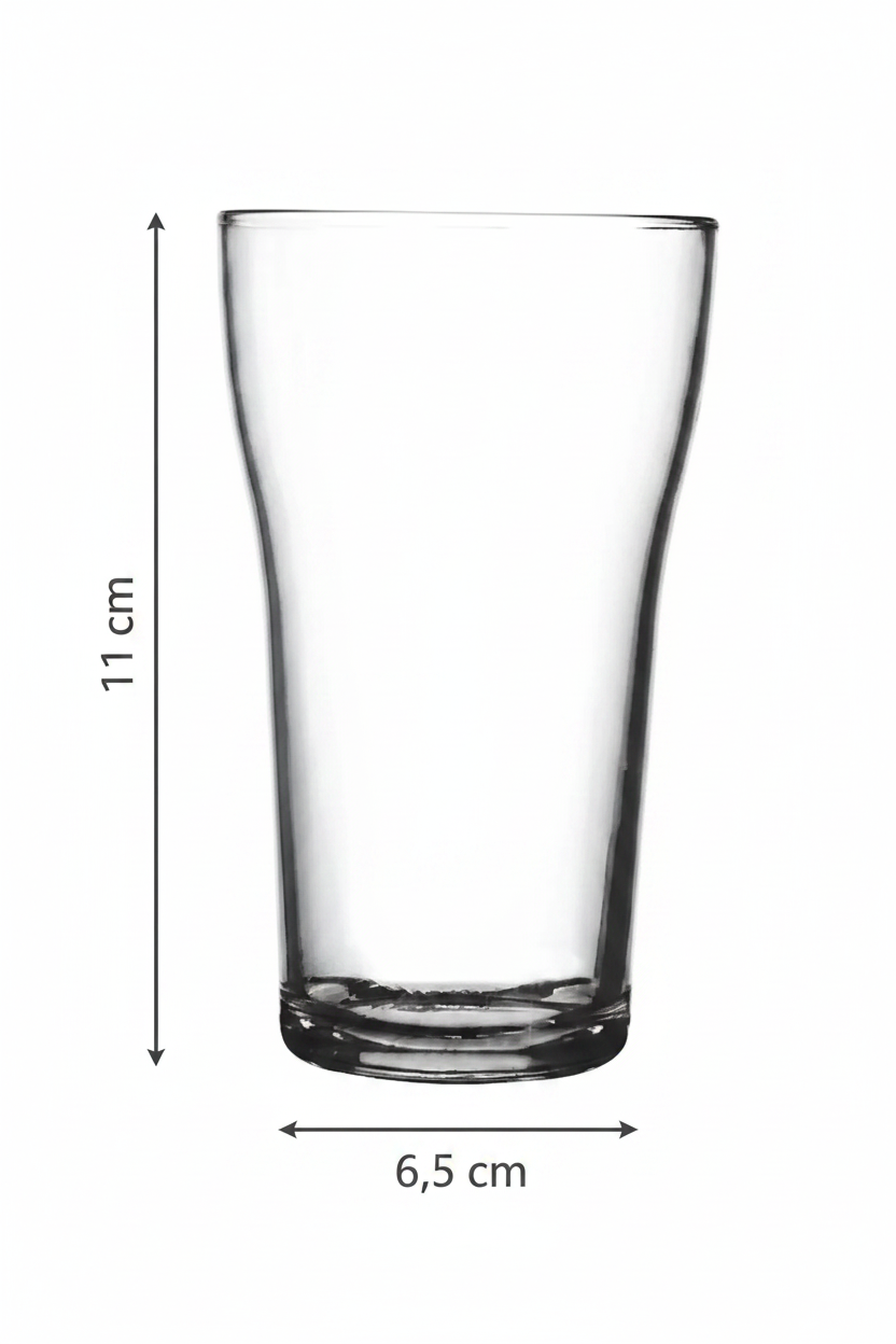 Conjunto 6 Copos Choppinho Boteco 200ml Nadir — Vidro Resistente, Estilo Clássico de Bar