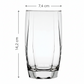 Jogo 6 Copos Long Drink Capri 425 ml — Nadir | Vidro de Alta Resistência