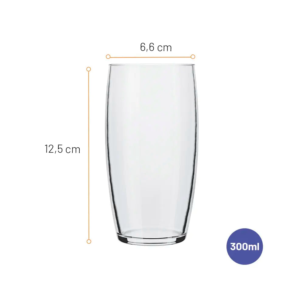Jogo de Copos Oca 300ml Nadir Figueiredo – 6 Peças de Vidro Cristalino
