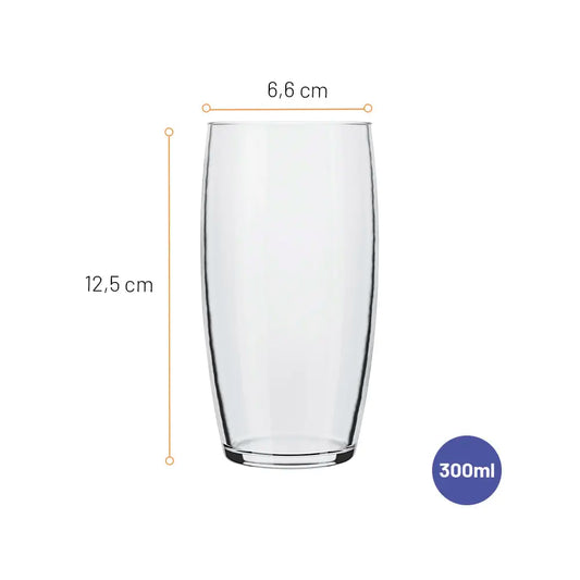 Jogo de Copos Oca 300ml Nadir Figueiredo – 6 Peças de Vidro Cristalino