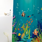 Cortina Box PEVA Uzoo 1,80x1,60m com 12 Ganchos — Estampa Exclusiva para Banheiro