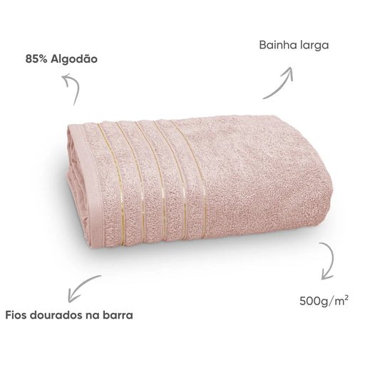 Toalha de Banho Banhão Golden Appel | Fio Penteado 500 g/m² | 78 x 150 cm — Edição Especial 50 Anos