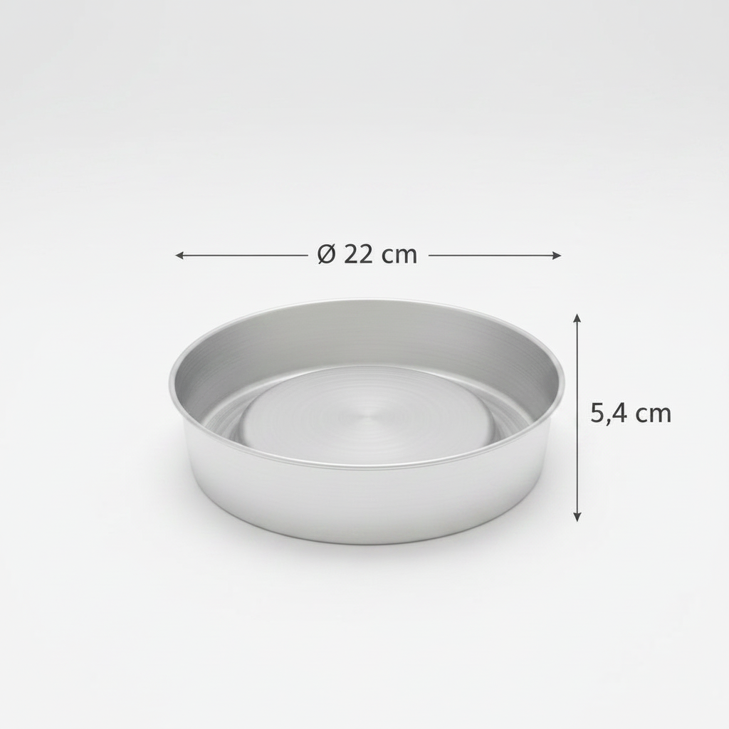 Forma Ballerine 22 cm para Bolo Piscina — Alumínio 5 Estrelas