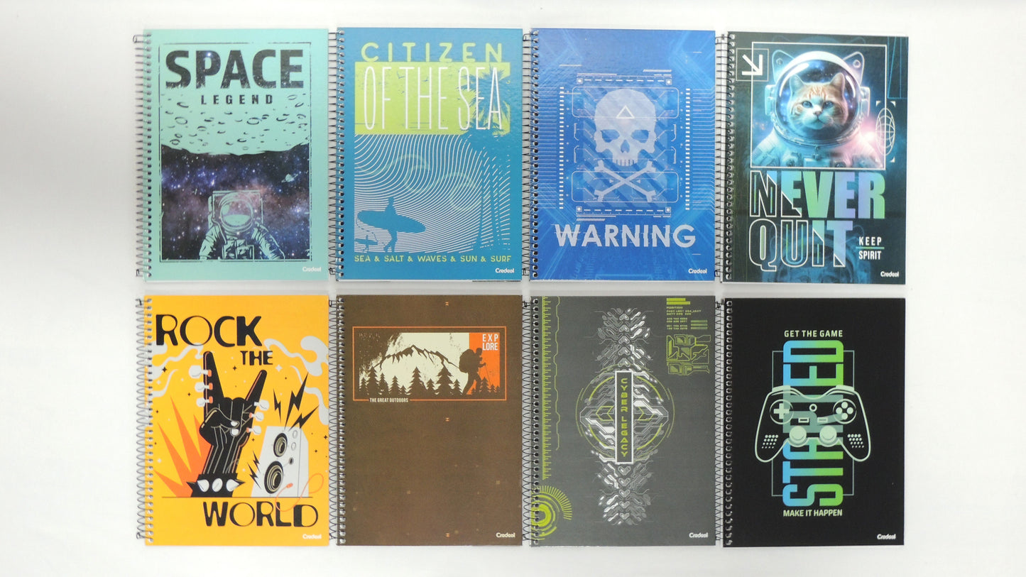 Caderno Masculino 10 Matérias 160 folhas My Collection | Credeal