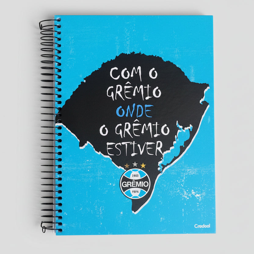Caderno do Grêmio | Universitário Capa Dura 10 Matérias 160 Folhas | Credeal