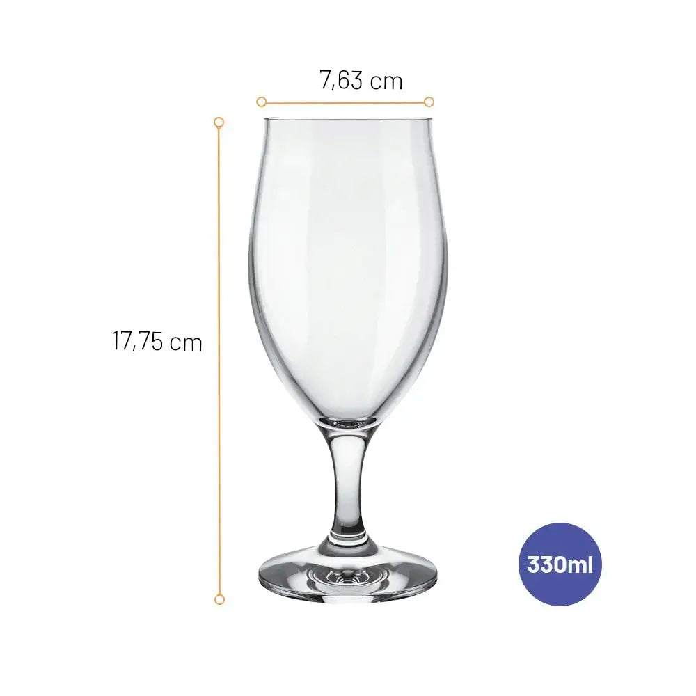 Conjunto 6 Taças Windsor Cerveja 330 ml Nadir | Elegância e Qualidade para Sua Mesa