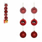Bola de Natal Vermelha 6 cm (Kit 6 un) Tubo Natalino | Art Christmas