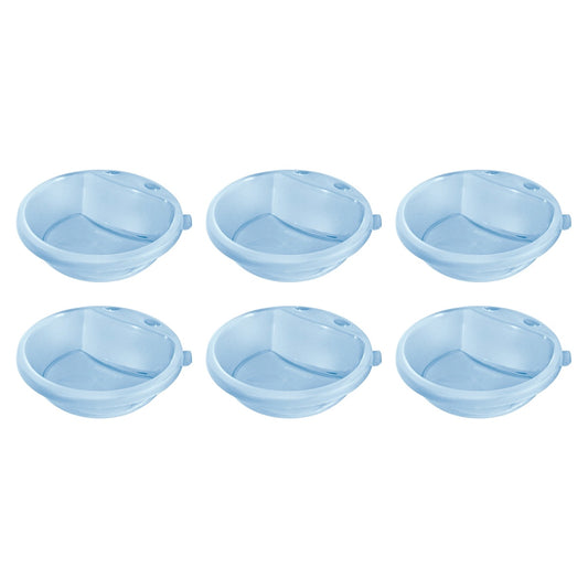 Kit 6 Pratos Fundos Infantis 450 ml Linha Baby – Plástico Livre de BPA, Vai ao Micro-ondas | Sanremo