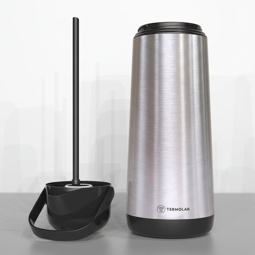 Garrafa Térmica Inox Lúmina Magic Pump 1,8 L — Bomba Pressão Anti-Pingo, Ampola de Vidro — Termolar