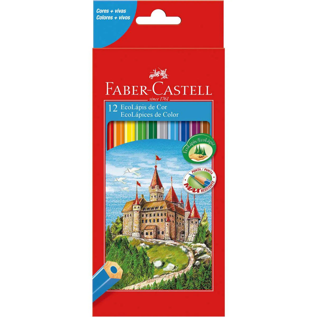 Kit 12 Lápis de Cor Sextavado EcoLápis | Faber-Castell