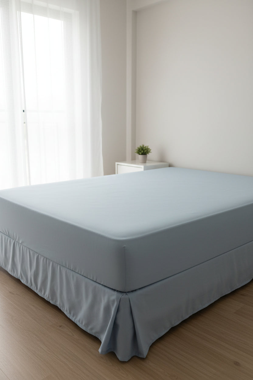 Lençol com Elástico Casal Toque de Algodão 250 Fios Hedrons – 1,38m × 1,88m × 30cm