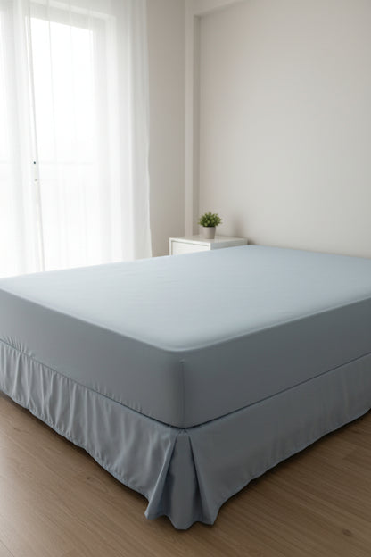 Lençol com Elástico Casal Toque de Algodão 250 Fios Hedrons – 1,38m × 1,88m × 30cm