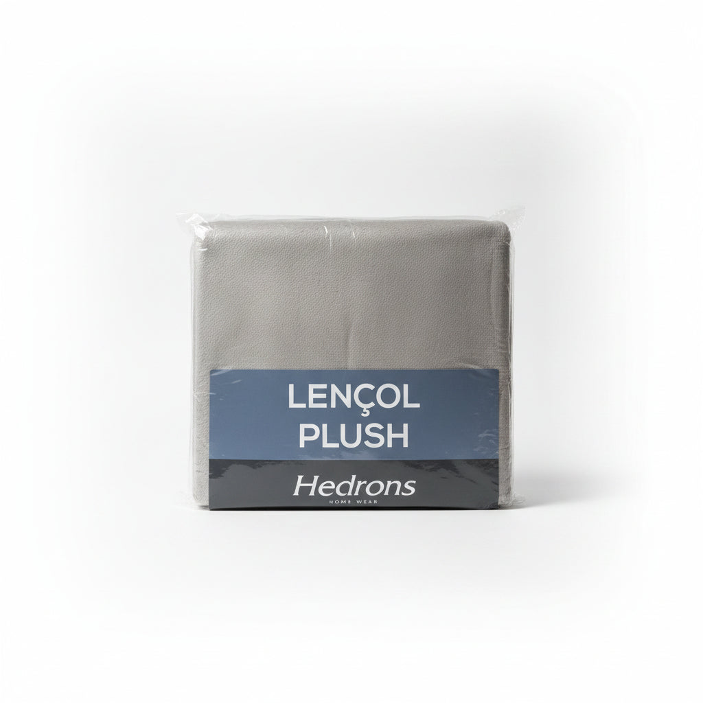 Lençol Plush Inove Queen Hedrons — Peluciado, Antialérgico, 1,58 x 1,98 x 35cm