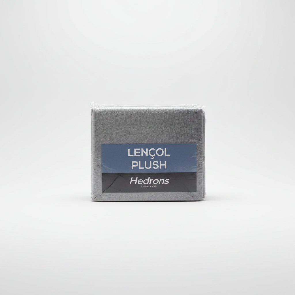 Lençol Plush Inove Queen Hedrons — Peluciado, Antialérgico, 1,58 x 1,98 x 35cm