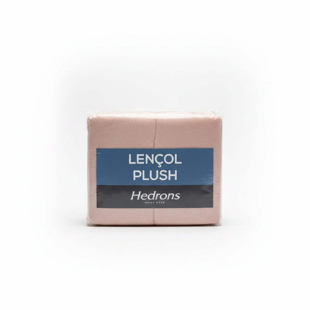 Lençol Plush Inove Queen Hedrons — Peluciado, Antialérgico, 1,58 x 1,98 x 35cm