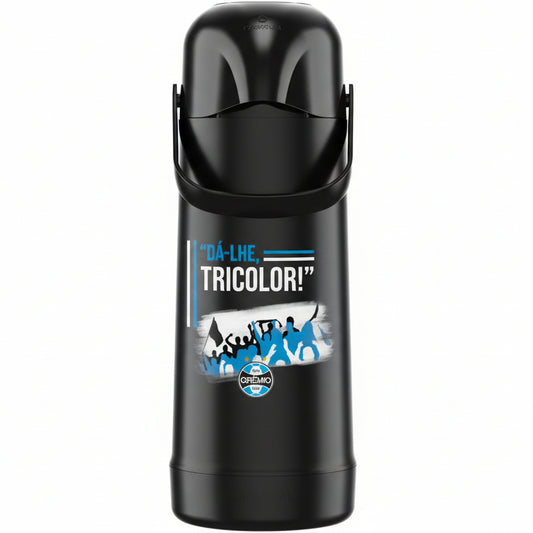 Garrafa Térmica 1L Magic Pump — Termolar | Grêmio | Ampola de Vidro, Antigotejo