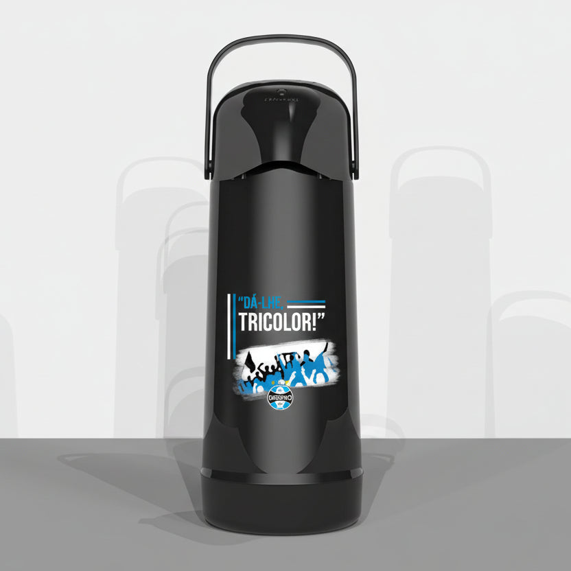 Garrafa Térmica 1L Magic Pump — Termolar | Grêmio | Ampola de Vidro, Antigotejo
