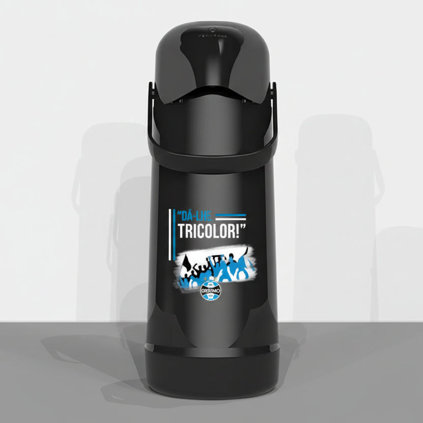 Garrafa Térmica 1L Magic Pump — Termolar | Grêmio | Ampola de Vidro, Antigotejo