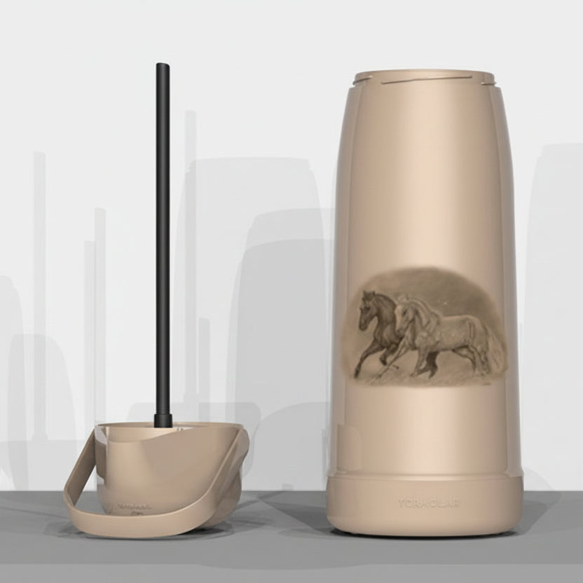Garrafa Térmica Termolar Magic Pump 1,8 L — Estampa Cavalos | Bomba de Pressão, Ampola de Vidro, Conserva Quente 12h / Fria 24h
