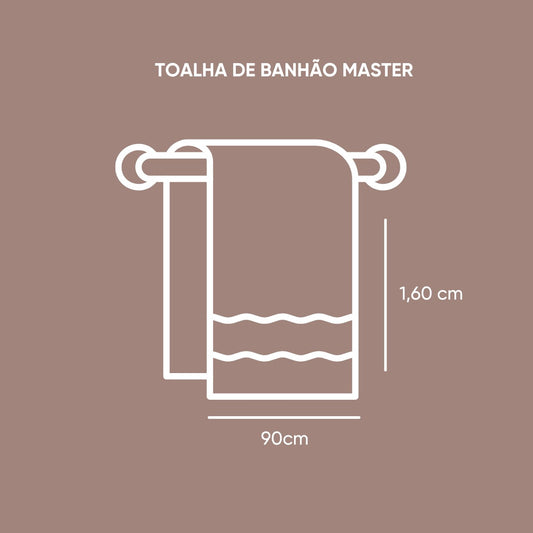 Toalha Banhão Master 90×1,60 m – 100% Algodão Fio Penteado | Appel Home