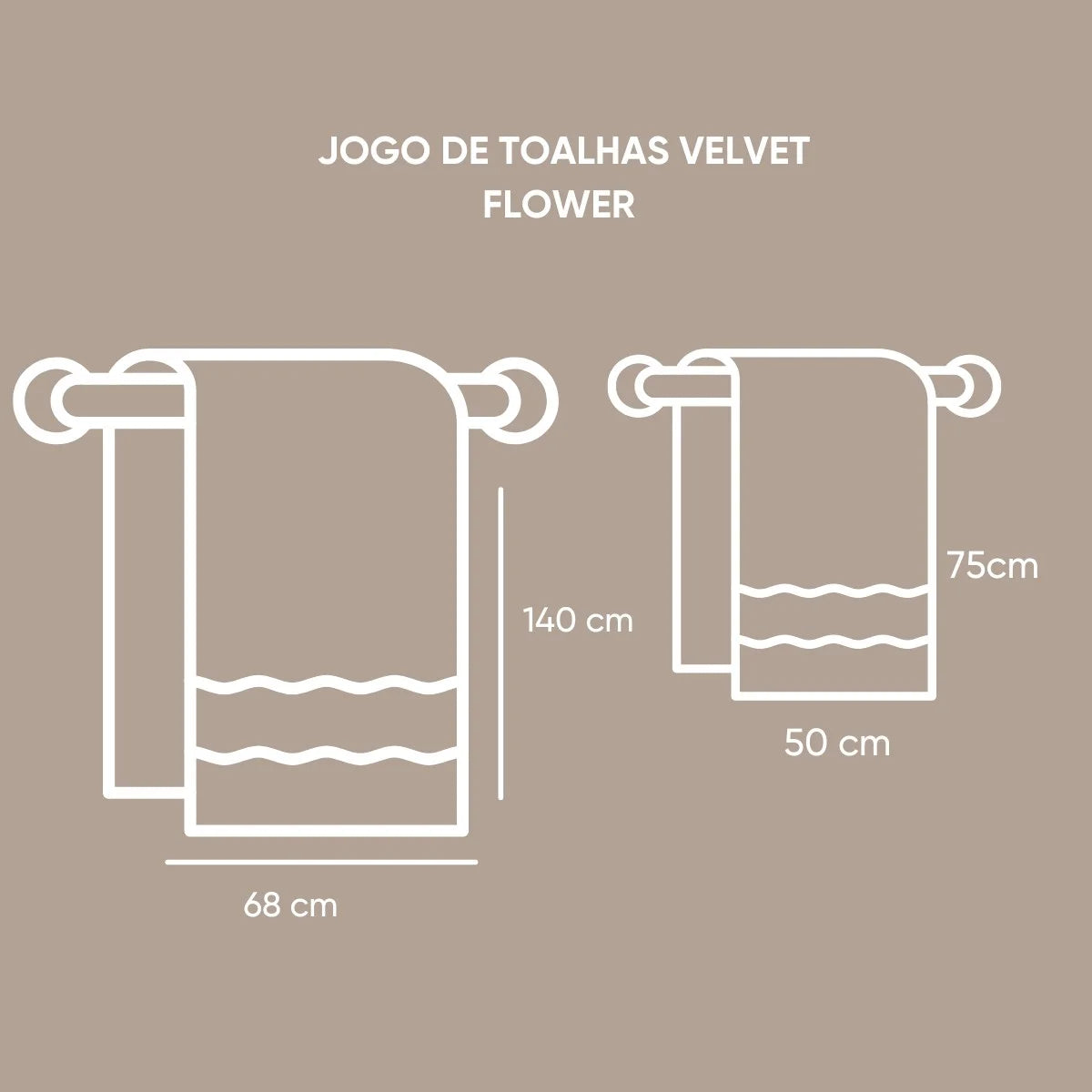 Jogo de Toalhas Aveludadas 2 Peças Velvet Flower – Appel Home | Linha Glamour