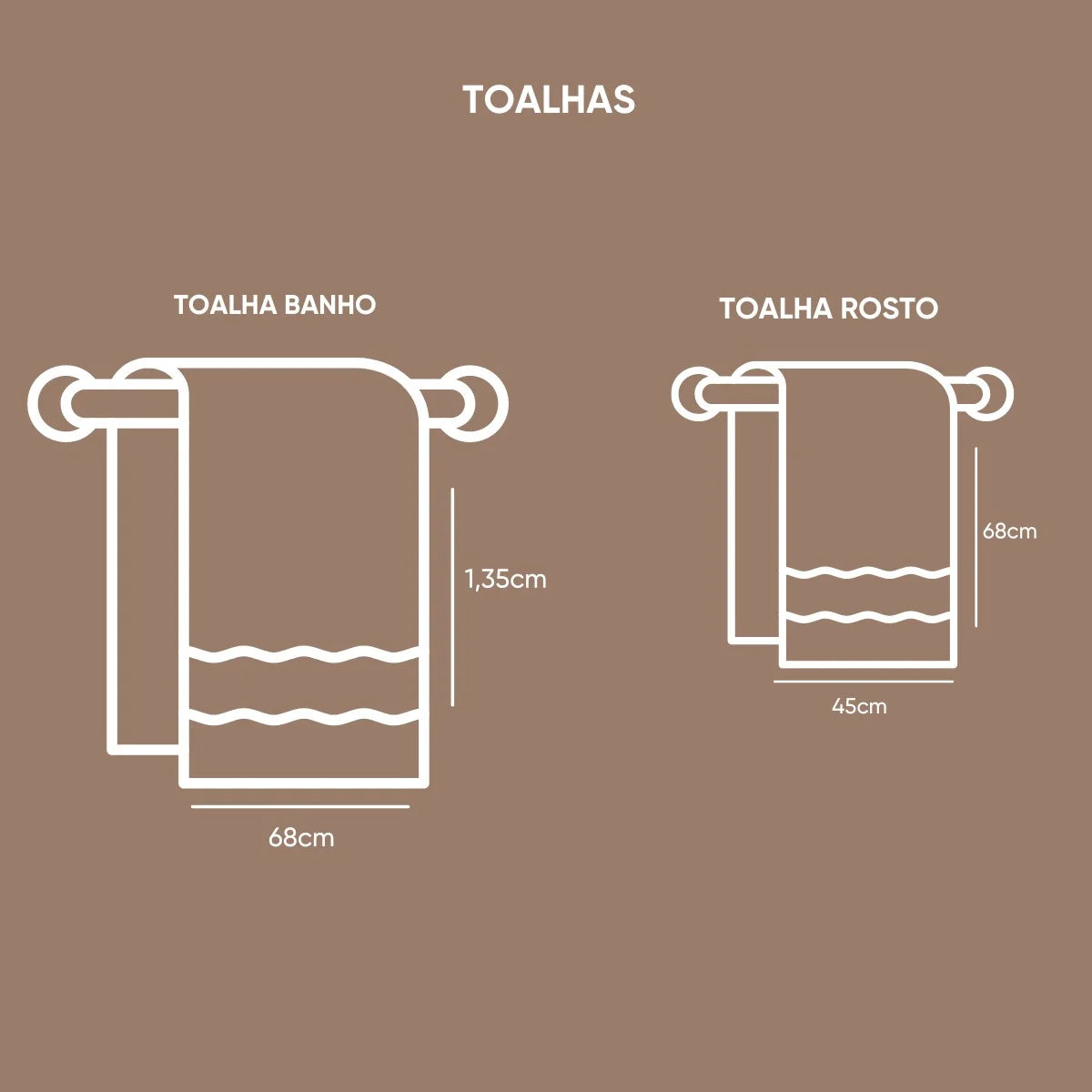 Jogo de Toalhas 2 Peças Charme Appel Home | Algodão | Barra Aveludada | Em Caixa Presente