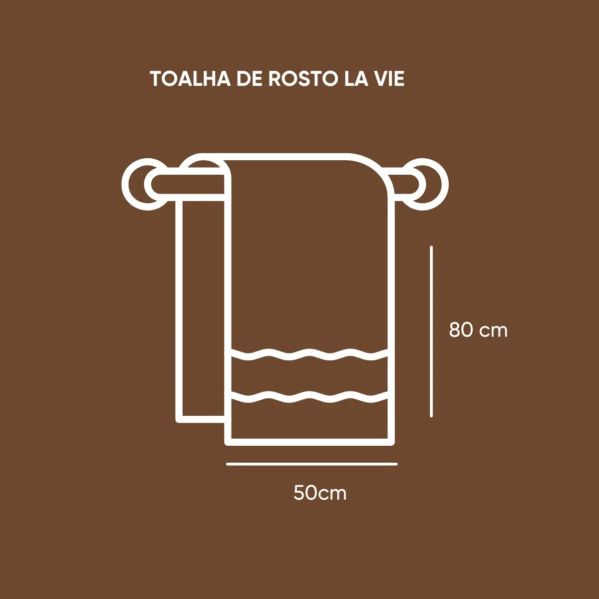 Toalha de Rosto La Vie Appel 50x80 cm | Fio Penteado 450g/m² – Linha Diamond