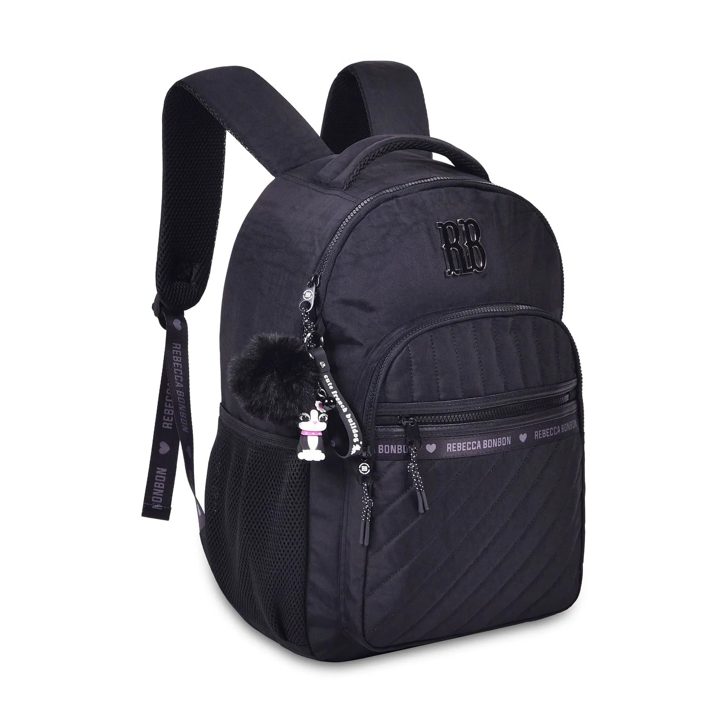 Mochila da Rebecca Bonbon | Crinkle com Matelassê 17,5" | RB