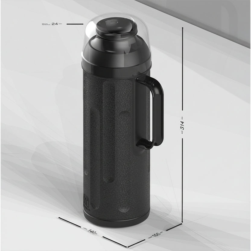Garrafa Térmica Termolar Personal 1L • Ampola de Vidro • 12h Quente / 24h Frio • Rolha Clean