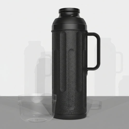 Garrafa Térmica Termolar Personal 1L • Ampola de Vidro • 12h Quente / 24h Frio • Rolha Clean