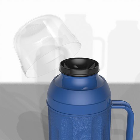 Garrafa Térmica Termolar Personal 500ml | Ampola de Vidro · Rolha Clean · 12h Quente / 24h Frio