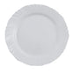 Prato Raso Duralex Opaline Pétala 25,5 cm – Vidro Temperado Branco Resistente e Sofisticado