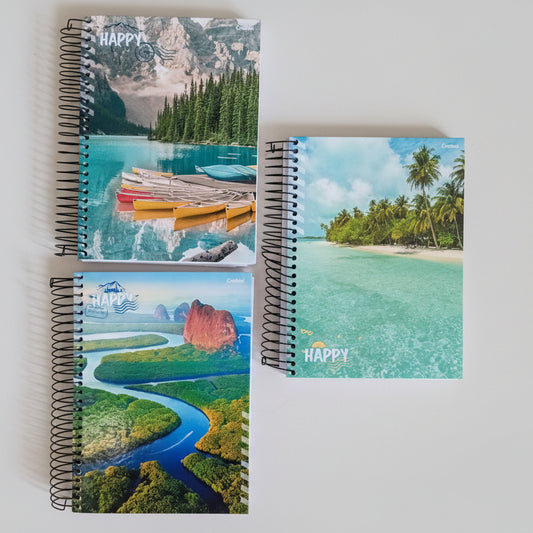 Caderno Universitário 20 Matérias Credeal Happy Adventure – 280 Folhas