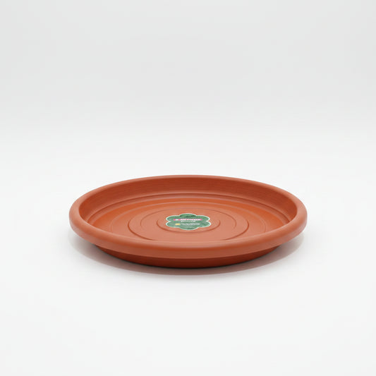 Prato para Vaso de Planta Redondo 28cm Marrom Sanremo Boulevard com Proteção UV