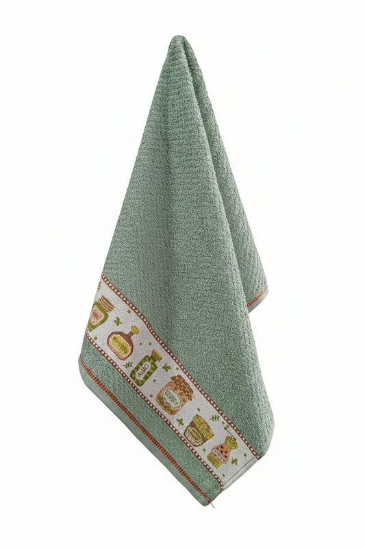 Pano de Copa Felpudo Döhler Vida II Liso 45x70cm Jacquard 85% Algodão 340g/m²