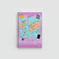Caderno Pequeno 1/4 My Collection Feminino Credeal 80 Folhas Capa Dura 140 x 202 mm