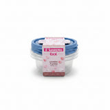 Conjunto 3 Potes Redondos Plástico 620ml — Sanremo Linha Fácil | Hermético • BPA Free | Micro-ondas, Freezer e Lava-louças