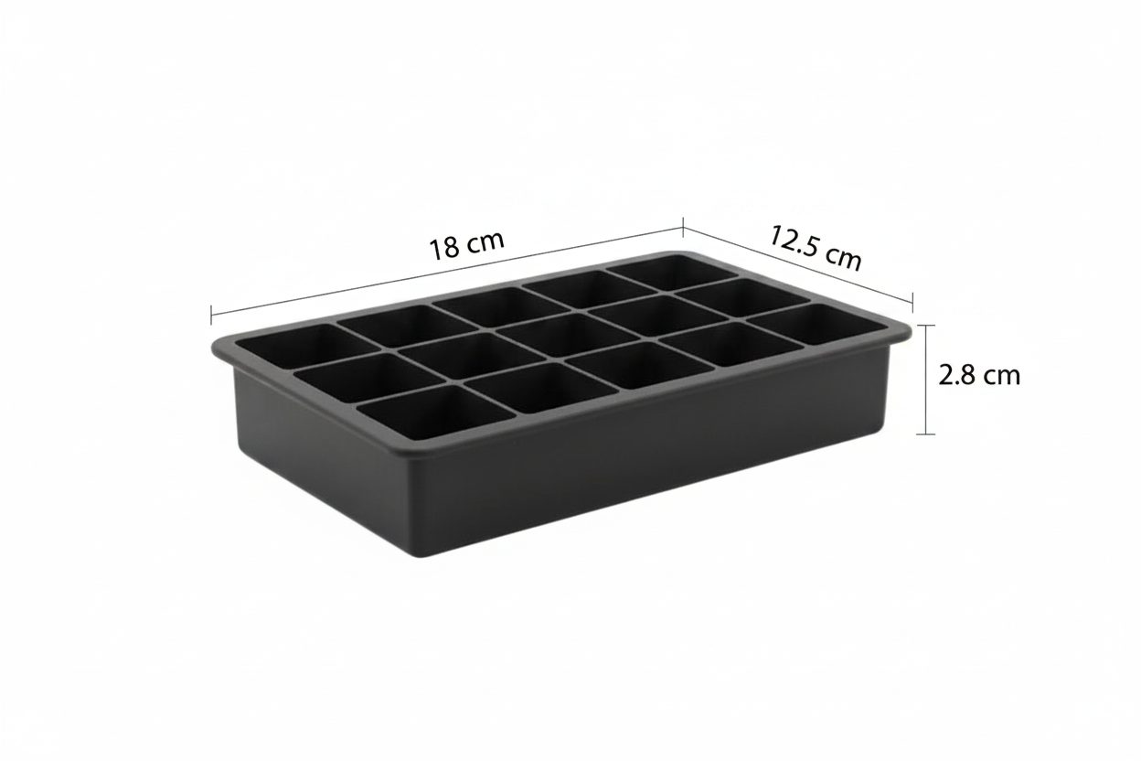 Forma de Gelo em Silicone Bigsul 18 x 12,5 x 2,8 cm