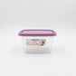 Pote Retangular Plástico Sanremo Linha Fácil 580ml — Hermético, Sem BPA, Micro-ondas e Freezer