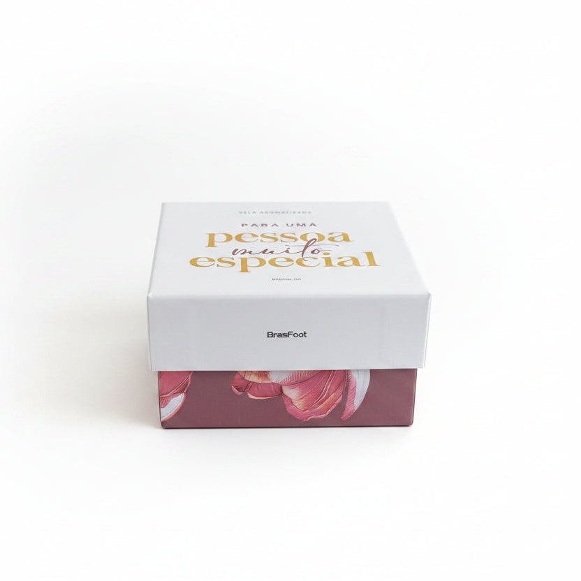 Vela Aromática Baunilha em Cera de Soja 120g | Para Uma Pessoa Muito Especial | Brasfoot Presentes