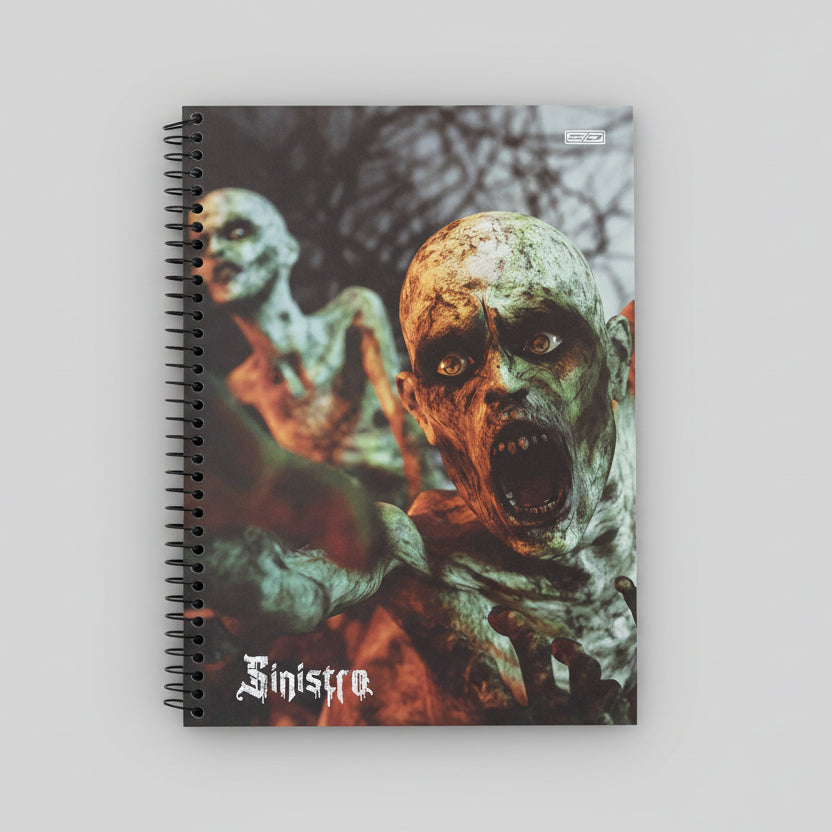 Caderno Sinistro 1 Matéria 80 Folhas São Domingos – Universitário | Capa Dura Espiral | Pautado | 20×27,5 cm | Papel FSC