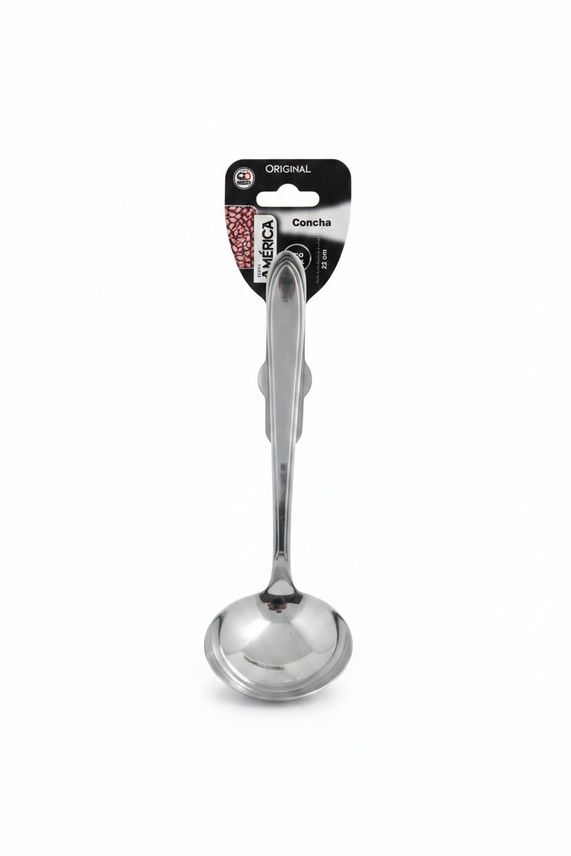Concha Inox Linha América 22cm — Original Line | Para Feijão, Sopa e Caldos