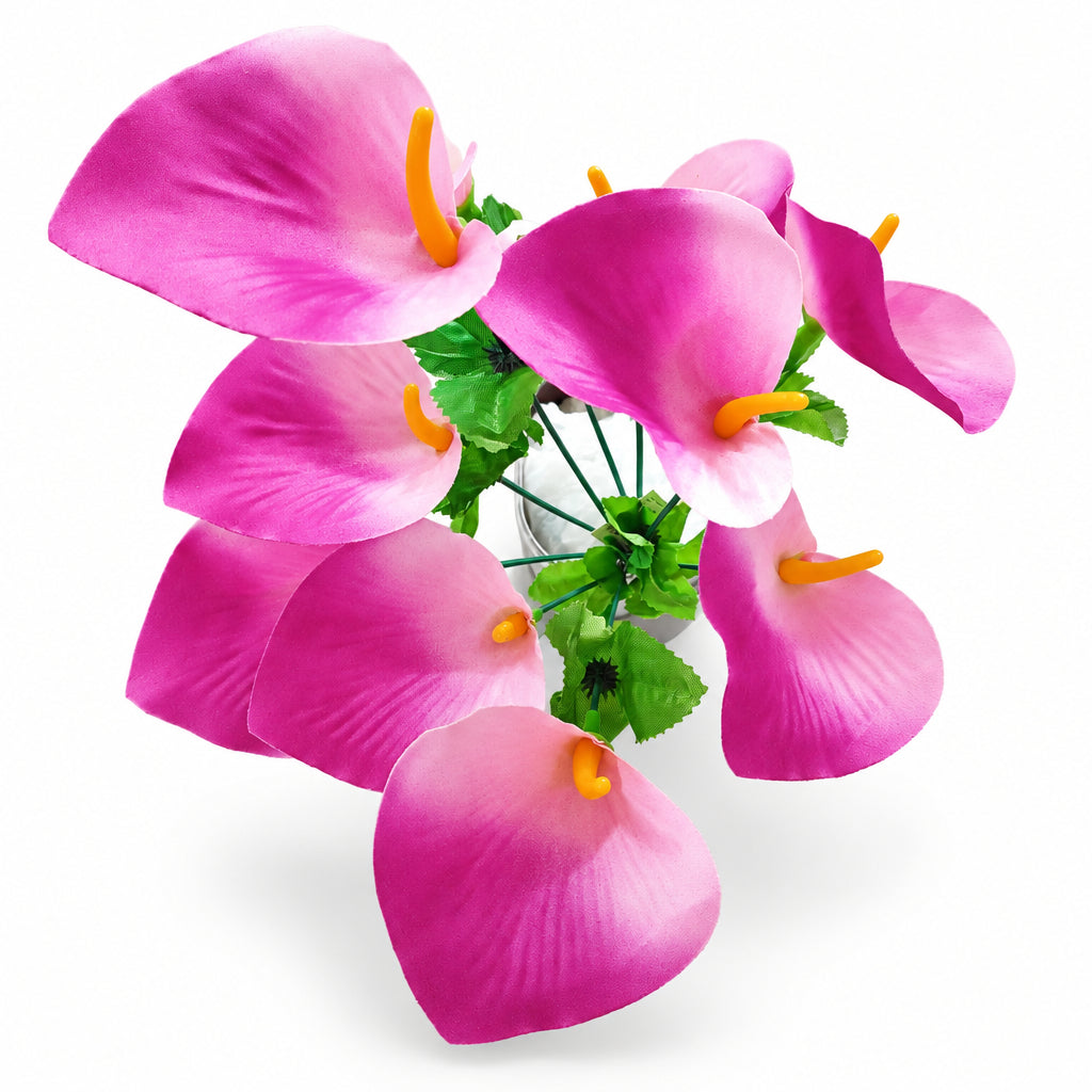Buquê de Copo-de-Leite Artificial Lavanda 38 cm – 10 Hastes | Florarte