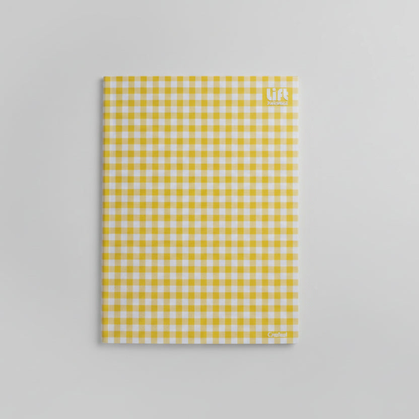 Caderno Brochura Capa Dura Lift Credeal Xadrez – 96 Folhas Universitário 1 Matéria