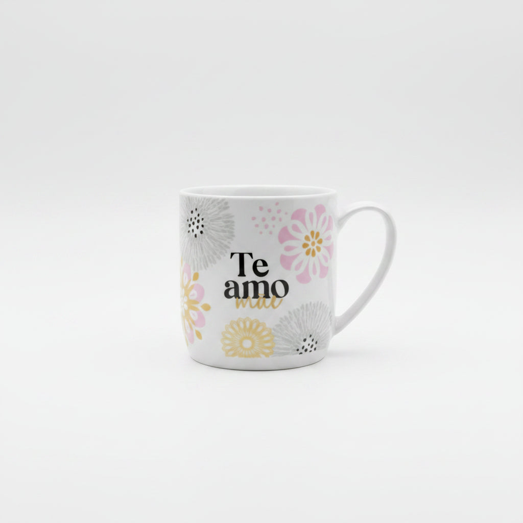 Caneca de Porcelana Urban 300ml Melhor Mãe do Mundo Brasfoot