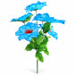 Buquê de Peônias Artificiais Azul com Renda 47 cm – 7 Hastes | Florarte