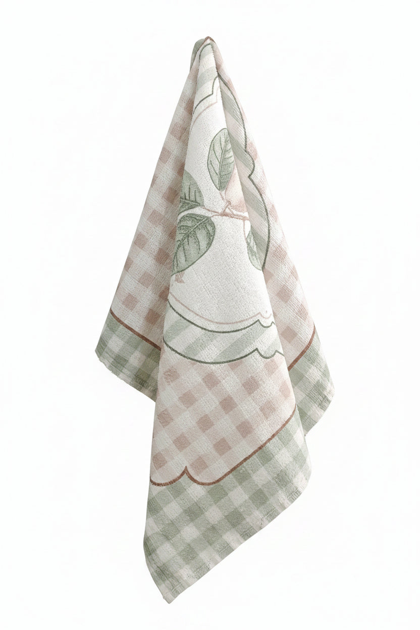 Pano de Copa Felpudo Döhler Outono Floral 45x65cm 100% Algodão Alta Absorção | Estampas Sortidas
