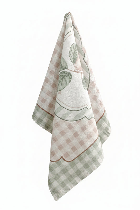 Pano de Copa Felpudo Döhler Outono Floral 45x65cm 100% Algodão Alta Absorção | Estampas Sortidas