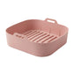 Cesto de Silicone para Air Fryer Quadrado 20cm Bigsul Antiaderente Reutilizável Resistente ao Calor