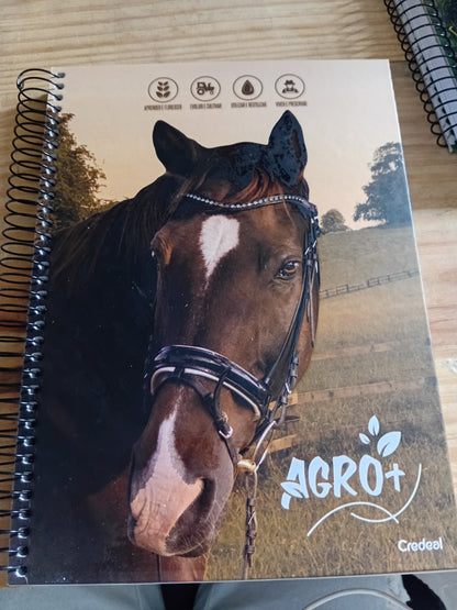 Caderno Agro+ | Universitário Capa Dura 1 Matéria 80 Folhas | Credeal